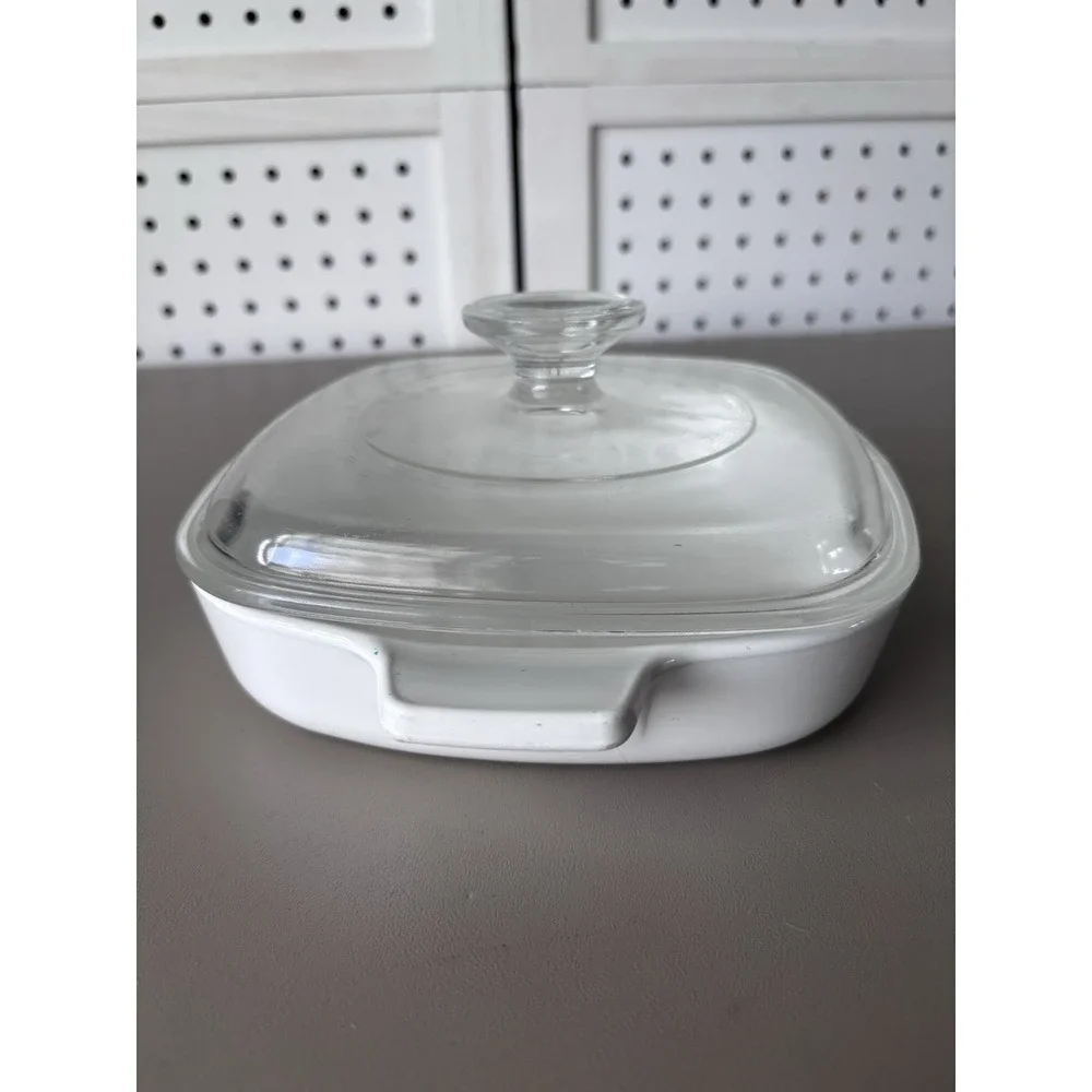 CorningWare Blue Cornflower P-7-B Casserole Dish 7-inch Vintage with Lid A-7-C